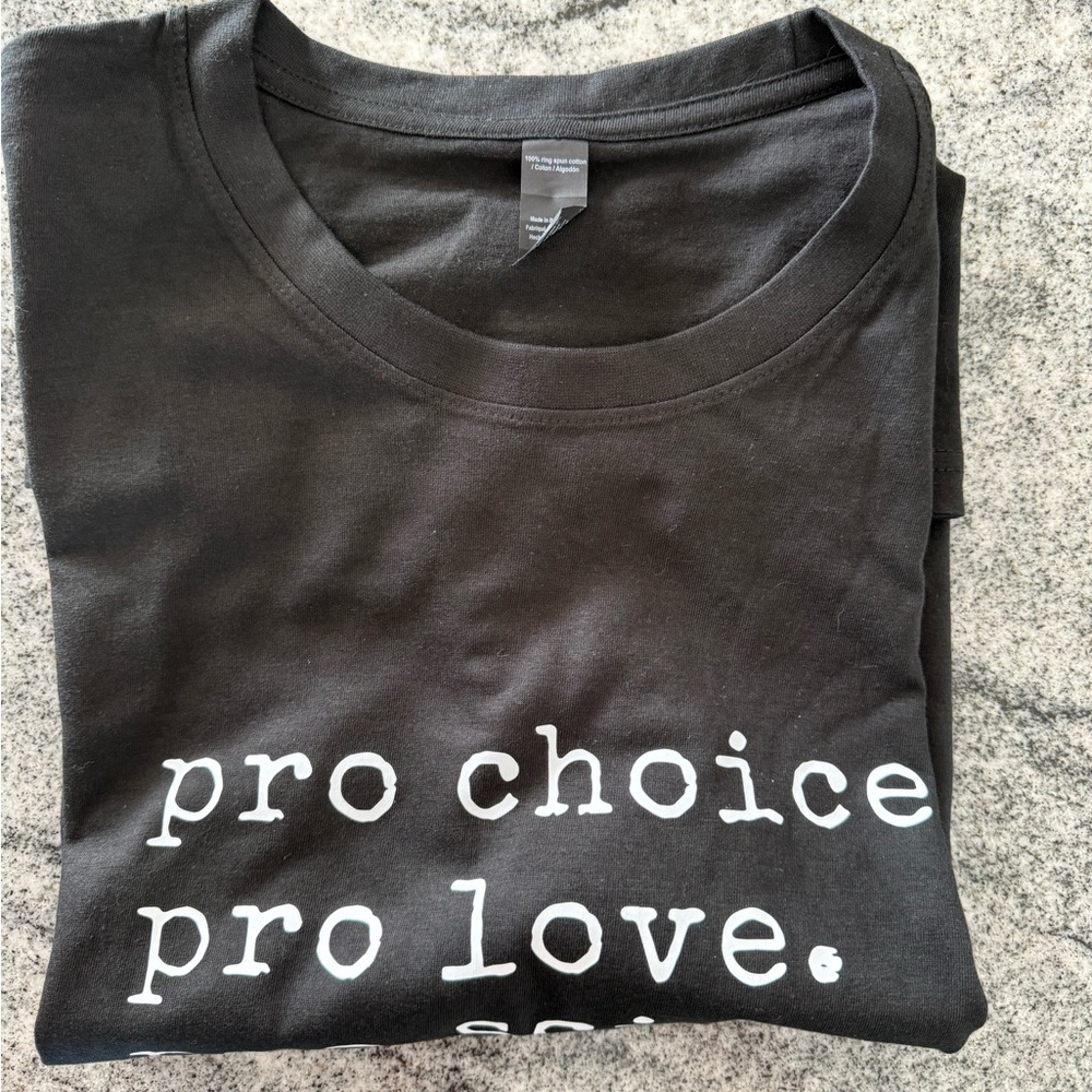 Empowering Statement Black Tee - Short Sleeve